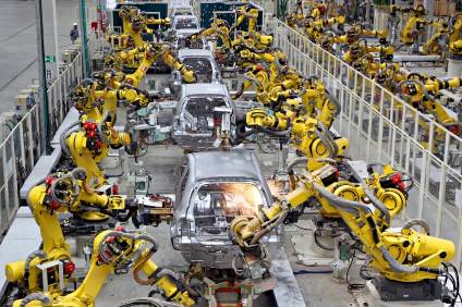 Robotics hiring levels in the automotive industry rose in January 2022