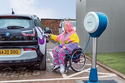 Designer unveils disability and elderly-friendly EV charger