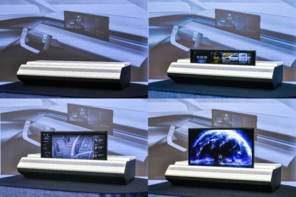Hyundai Mobis claims world first auto rollable display