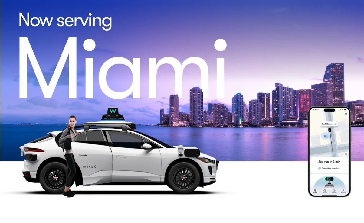 Waymo expands fully autonomous offering to Miami
