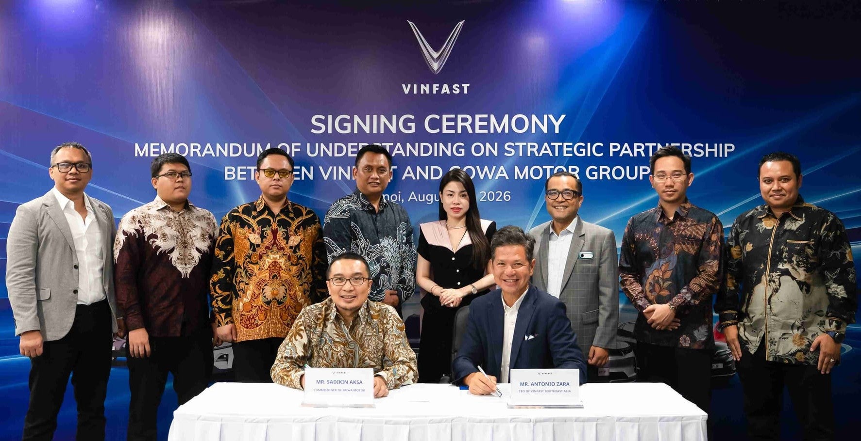 VinFast to establish new partnership with Indonesia’s Gowa Motor Group